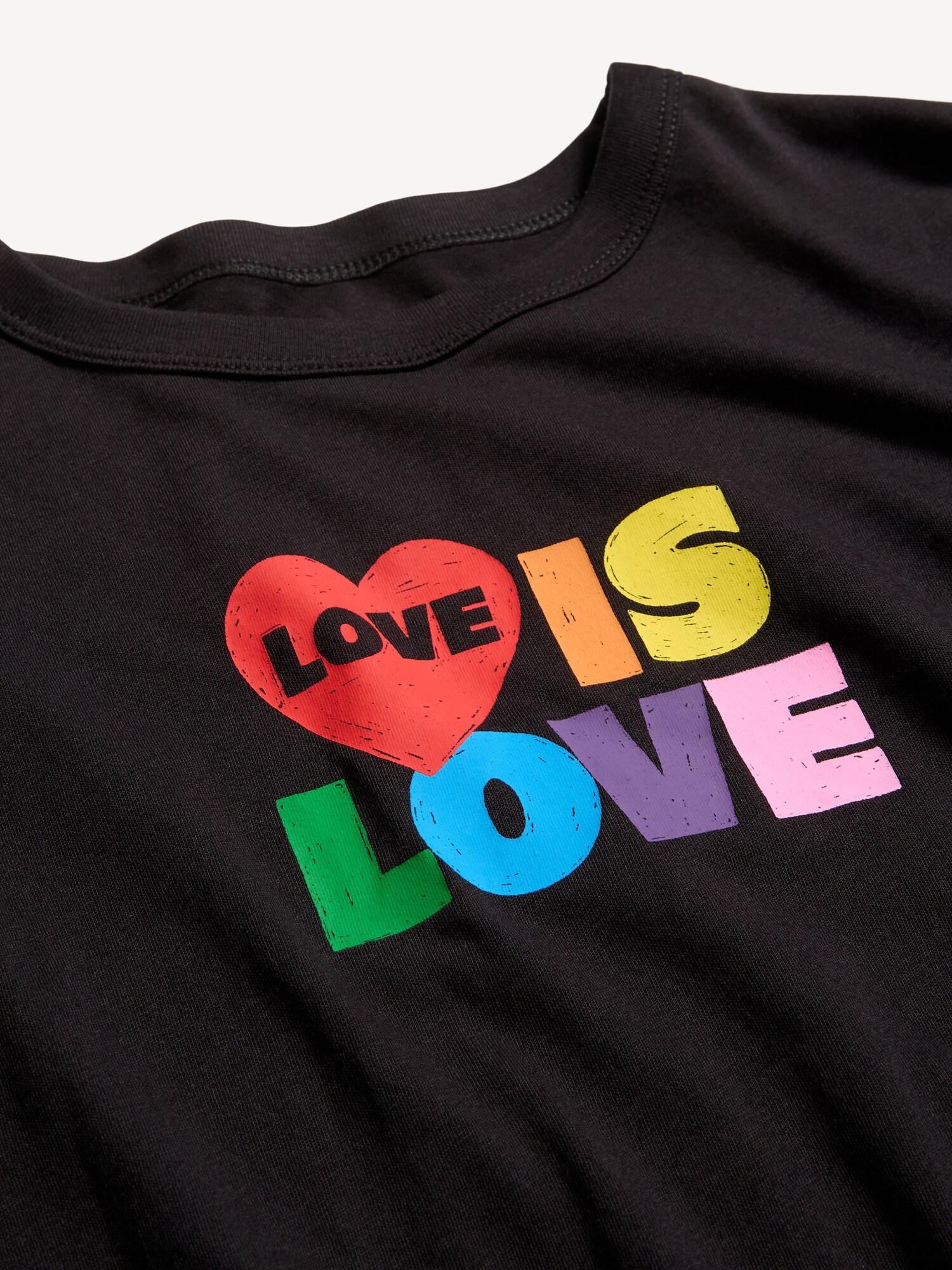 Женская футболка Old Navy Pride EveryWear Crew-Neck Graphic, цвет: Чёрный — фото 4