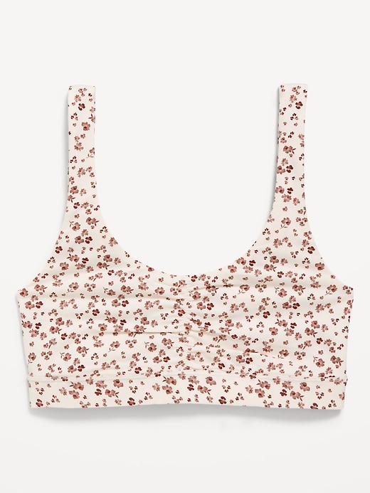 Image number 4 showing, Ruched Cotton Bralette