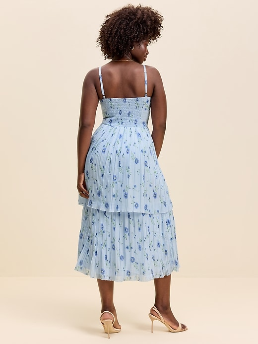 Image number 8 showing, The Occasion by Old Navy Pleated Fit & Flare Midi Dress