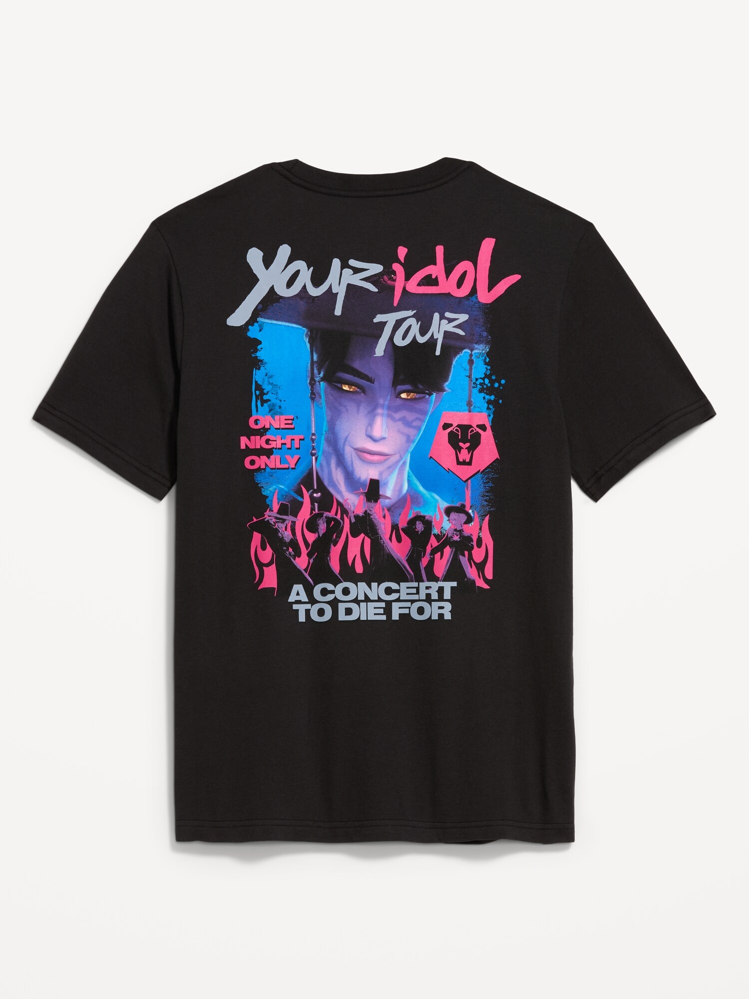 Мужская футболка Old Navy KPop Demon Hunters™ T-Shirt, цвет: Чёрный — фото 3