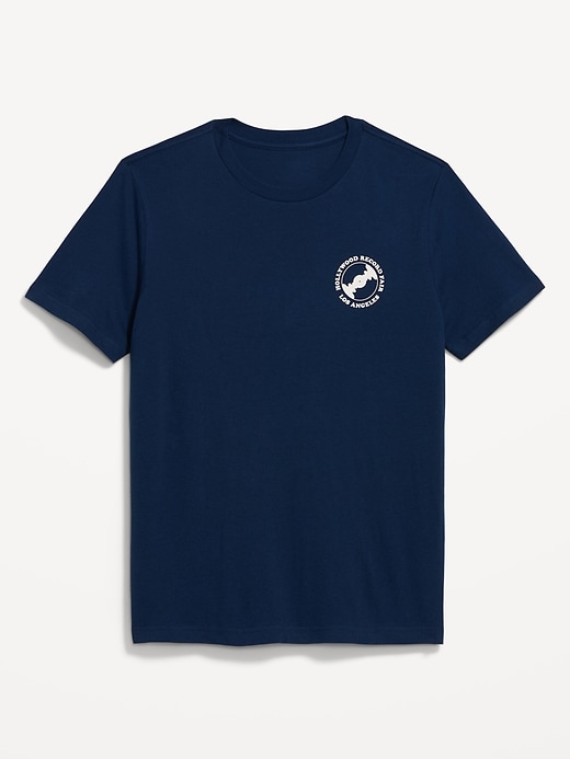 Image number 1 showing, Soft-Washed Crew-Neck Graphic T-Shirt