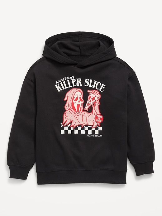 Image number 1 showing, Ghost Face™ Gender-Neutral Oversized Pullover Hoodie for Kids