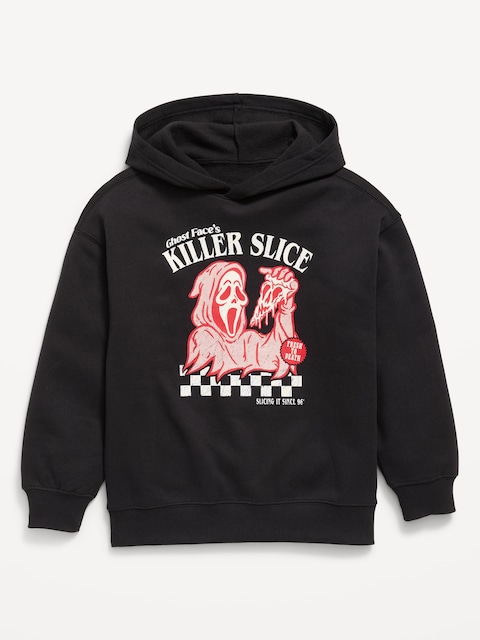 Ghost Face™ Gender-Neutral Oversized Pullover Hoodie for Kids