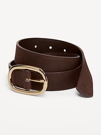 Image number 1 showing, Faux-Suede Belt for Women