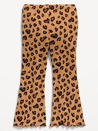 Image number 3 showing, Printed Ribbed Flare-Leg Leggings for Toddler Girls