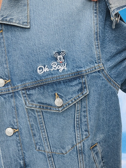 Image number 6 showing, Old Navy x Disney Mickey Mouse Denim Trucker Jacket for Adults