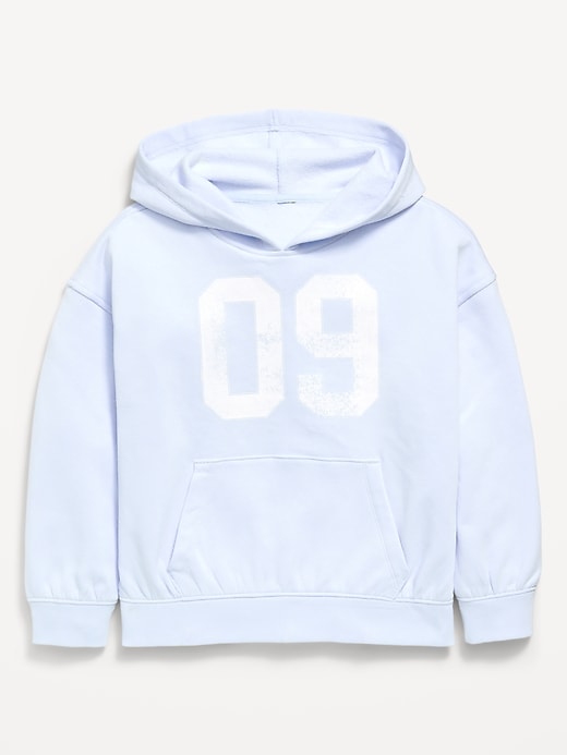 Image number 1 showing, Oversized Graphic Pullover Hoodie for Girls