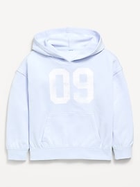 Image number 1 showing, Oversized Graphic Pullover Hoodie for Girls