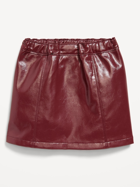 Faux-Leather Skirt for Toddler Girls