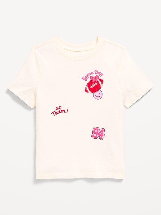 Image number 1 showing, Short-Sleeve Graphic T-Shirt for Toddler Girls