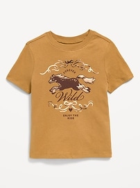 Image number 1 showing, Short-Sleeve Graphic T-Shirt for Toddler Girls