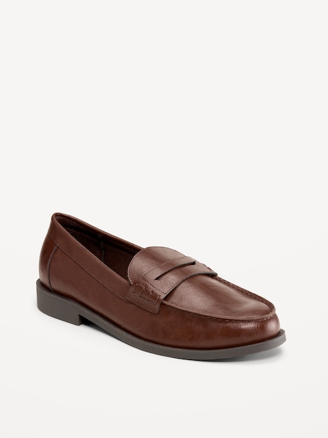 Faux-Leather Loafers for Men