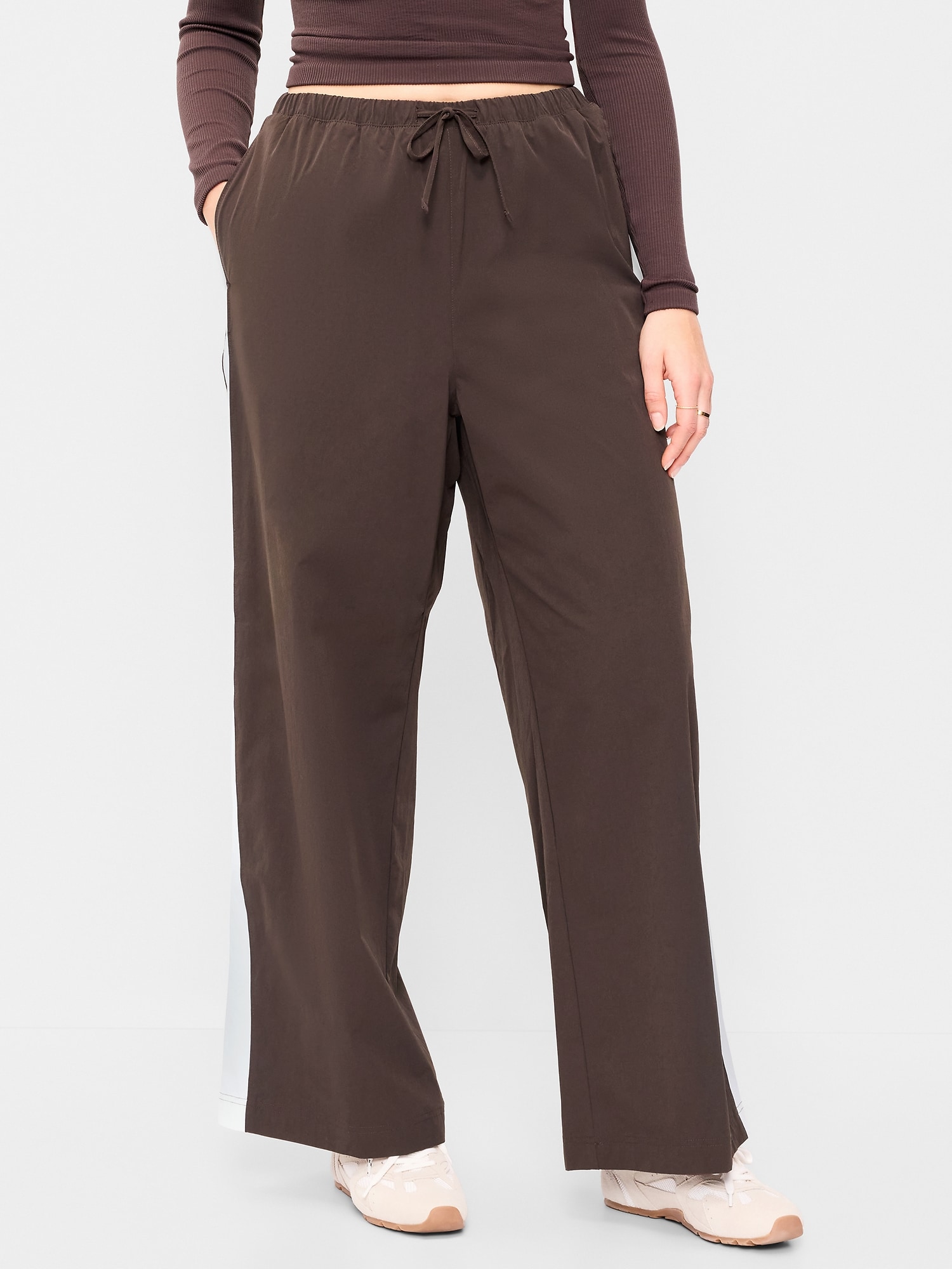High-Waisted TrekTech Lightweight Woven Active Pants