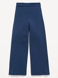 Image number 3 showing, Foldover Jersey Knit Wide-Leg Pants for Girls
