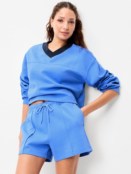 Image number 3 showing, Dynamic Fleece Oversized Cropped Sweatshirt