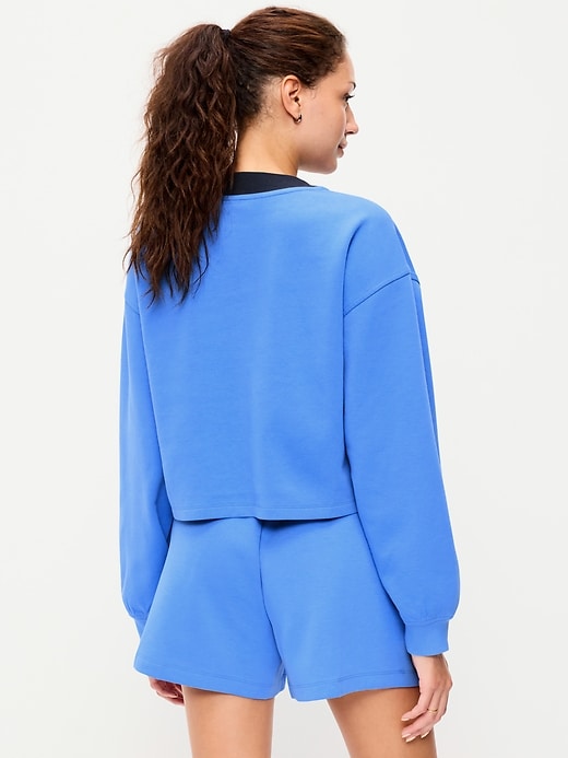 Image number 2 showing, Dynamic Fleece Oversized Cropped Sweatshirt