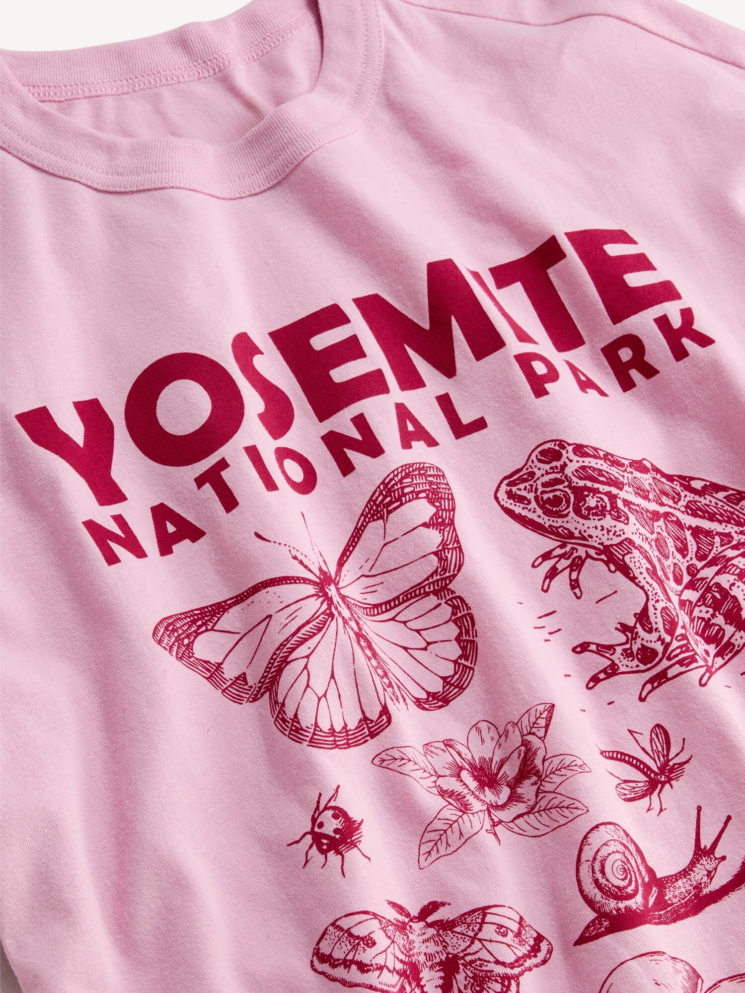 Женская футболка Old Navy Yosemite National Park Crew-Neck Oversized T-Shirt, цвет: Bergamot — фото 4