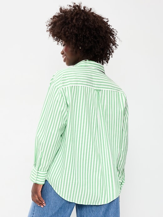 Image number 6 showing, Oversized Button-Down Boyfriend Shirt