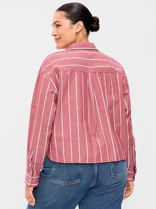 Image number 8 showing, Cropped Button-Down Shirt