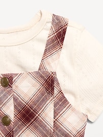 Image number 3 showing, Sleeveless Twill Dress and T-Shirt Set for Toddler Girls
