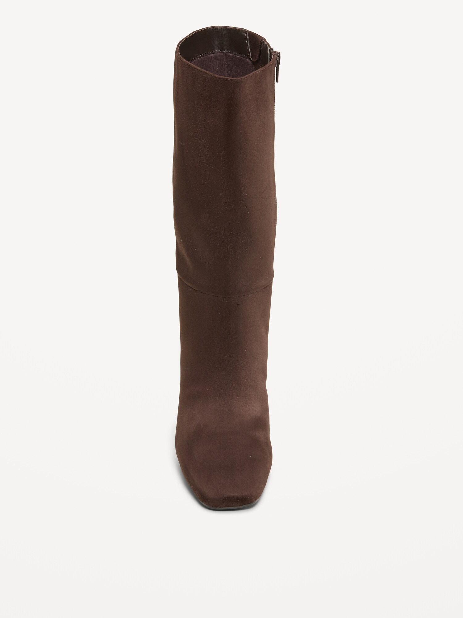 Женские ботинки Old Navy Mid-Calf Square-Toe Boot for Women, цвет: Шоколадный, вариант 1 — фото 3