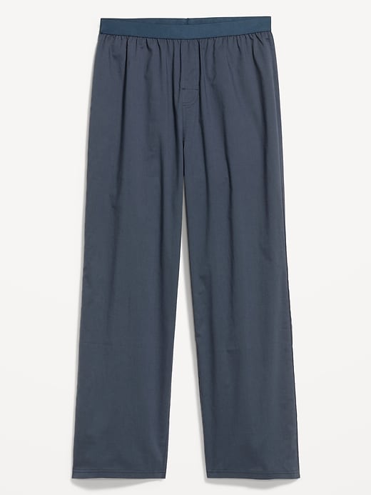 Image number 3 showing, Elastic-Waist Poplin Pajama Pant