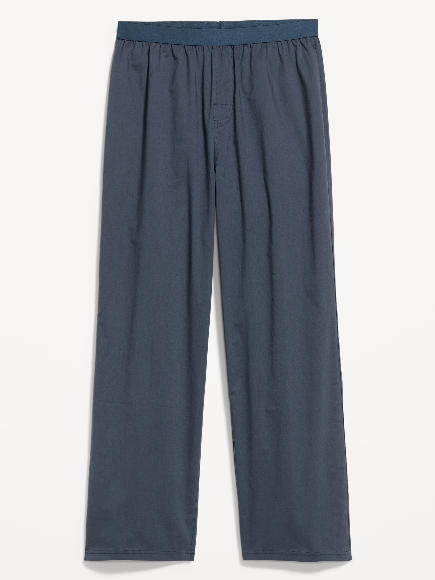 Пижамные брюки Elastic-Waist для мужчин, поплин — Old Navy, цвет: Сумеречный тёмно-синий — фото 3