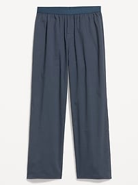 Image number 3 showing, Elastic-Waist Poplin Pajama Pant