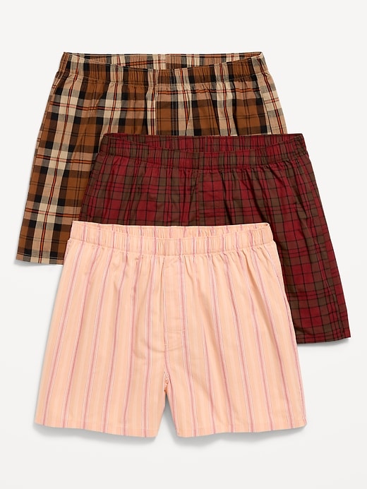 Image number 1 showing, Printed Boxer Shorts 3-Pack