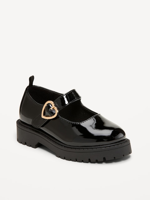 Shiny Faux-Leather Mary Jane Shoes for Toddler Girls