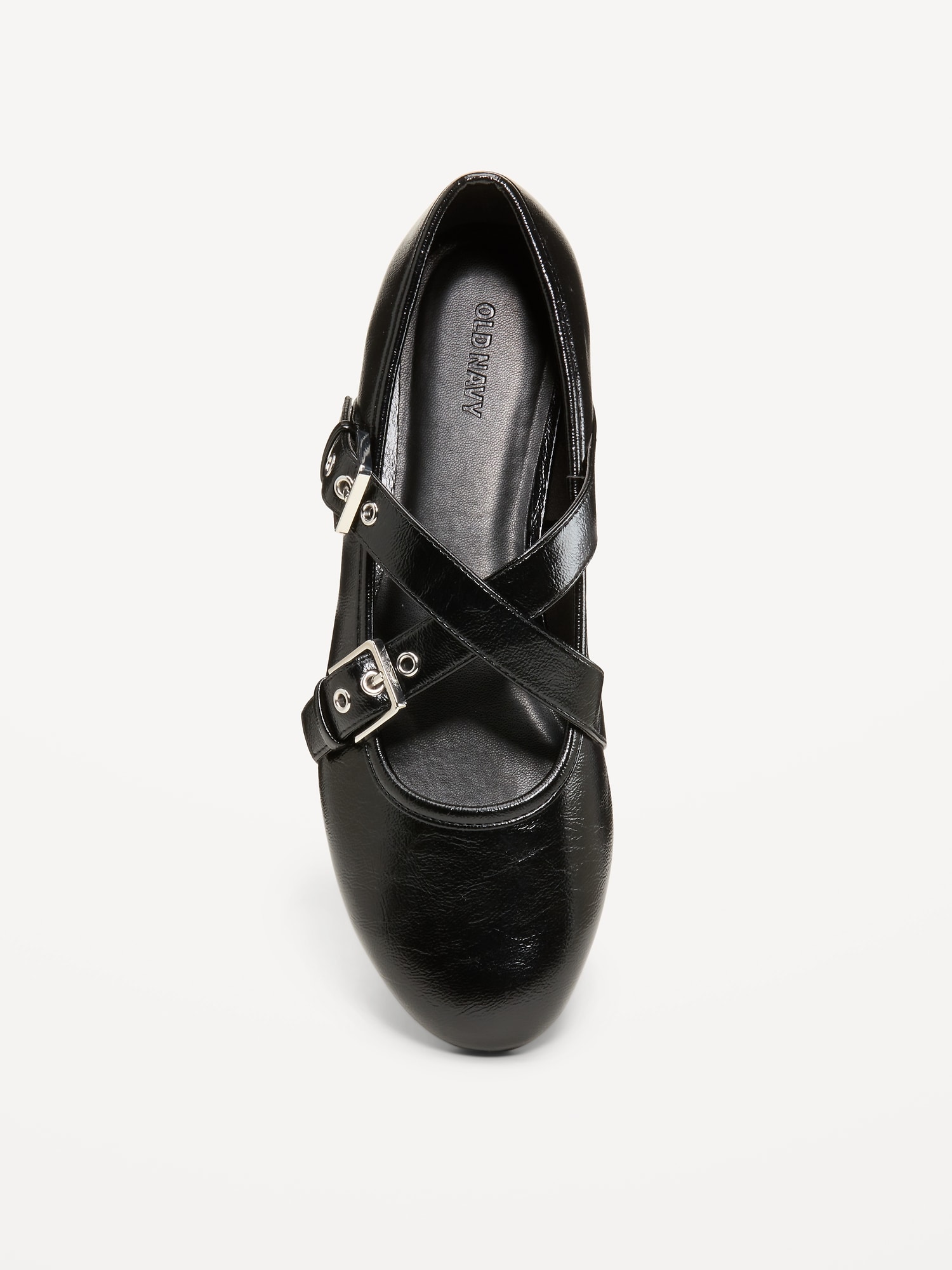 Buckle-Strap Mary Jane Ballet Flats for Women