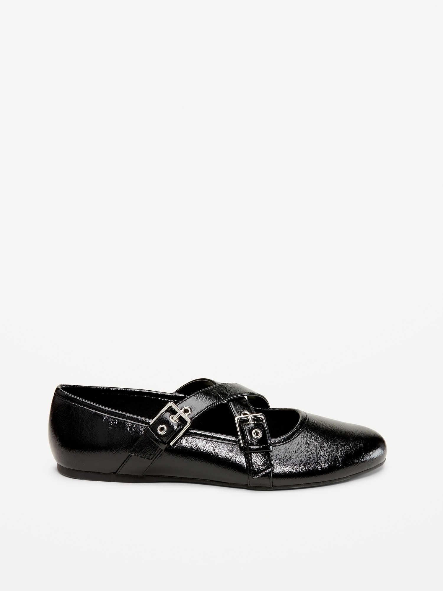 Buckle-Strap Mary Jane Ballet Flats for Women