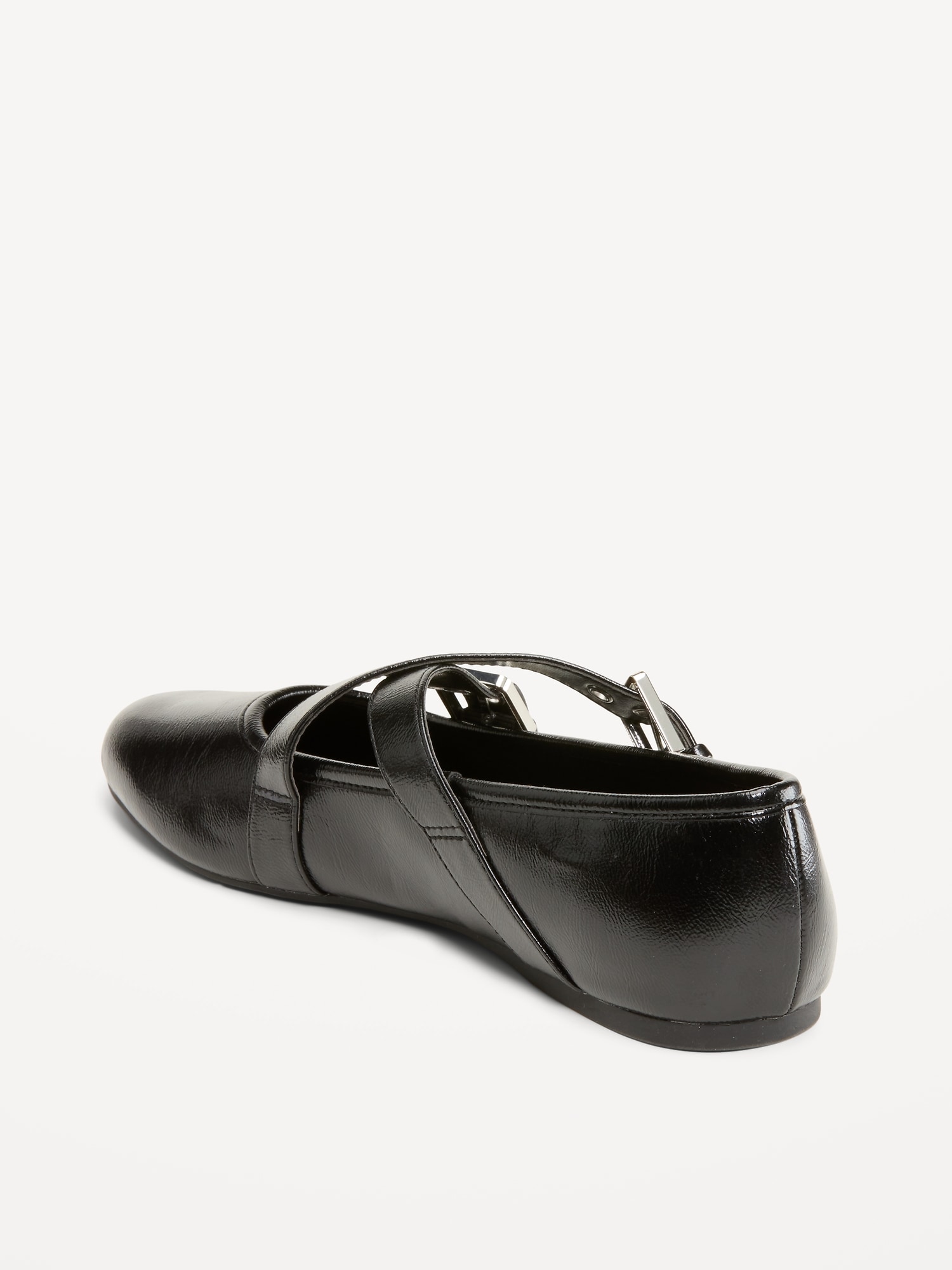 Buckle-Strap Mary Jane Ballet Flats for Women