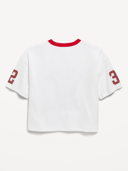 Image number 2 showing, Oversized Mesh Graphic Football T-Shirt for Boys