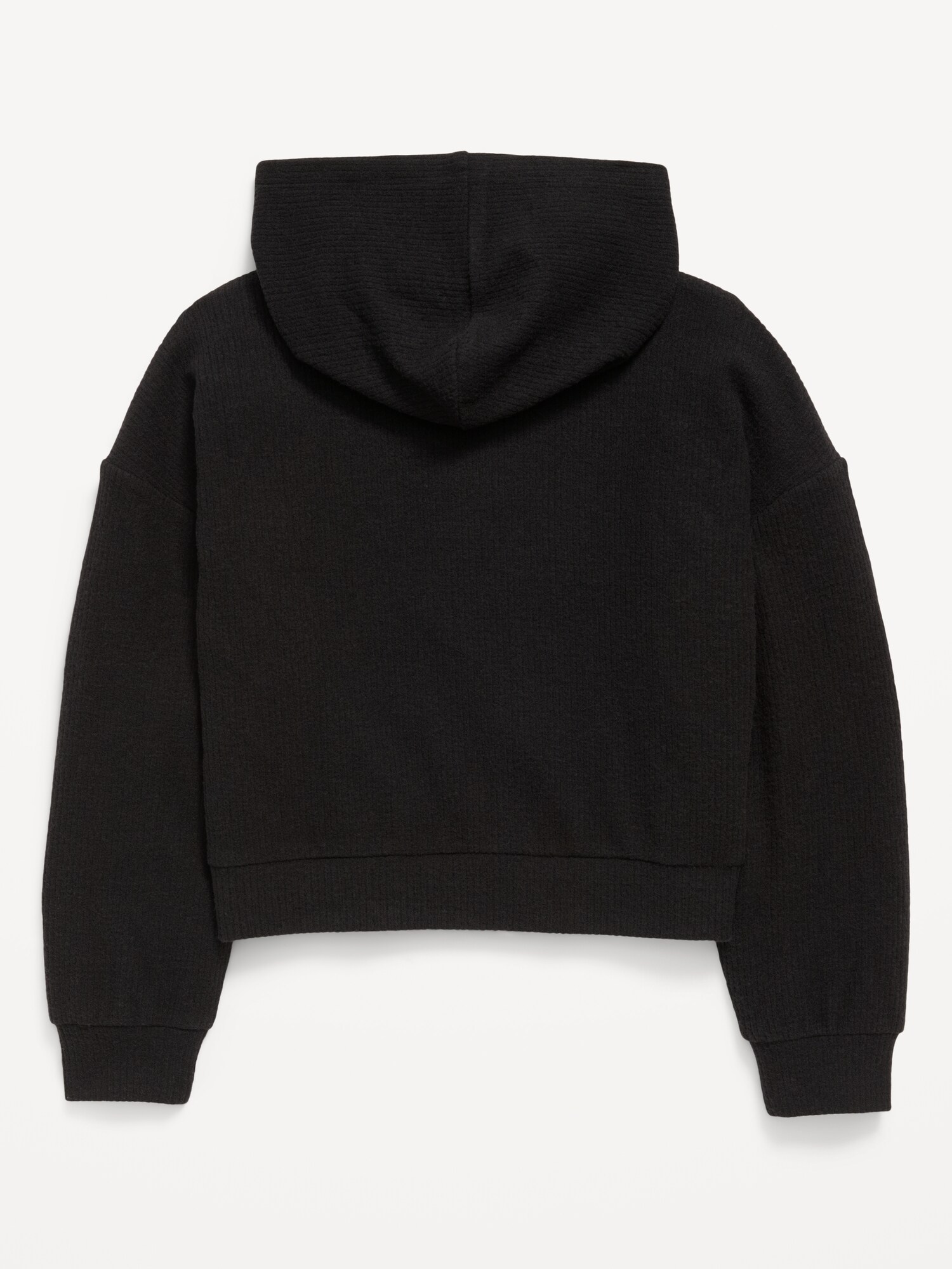 Худи Old Navy CozePlush Pullover для девочек, цвет: Чёрный — фото 3