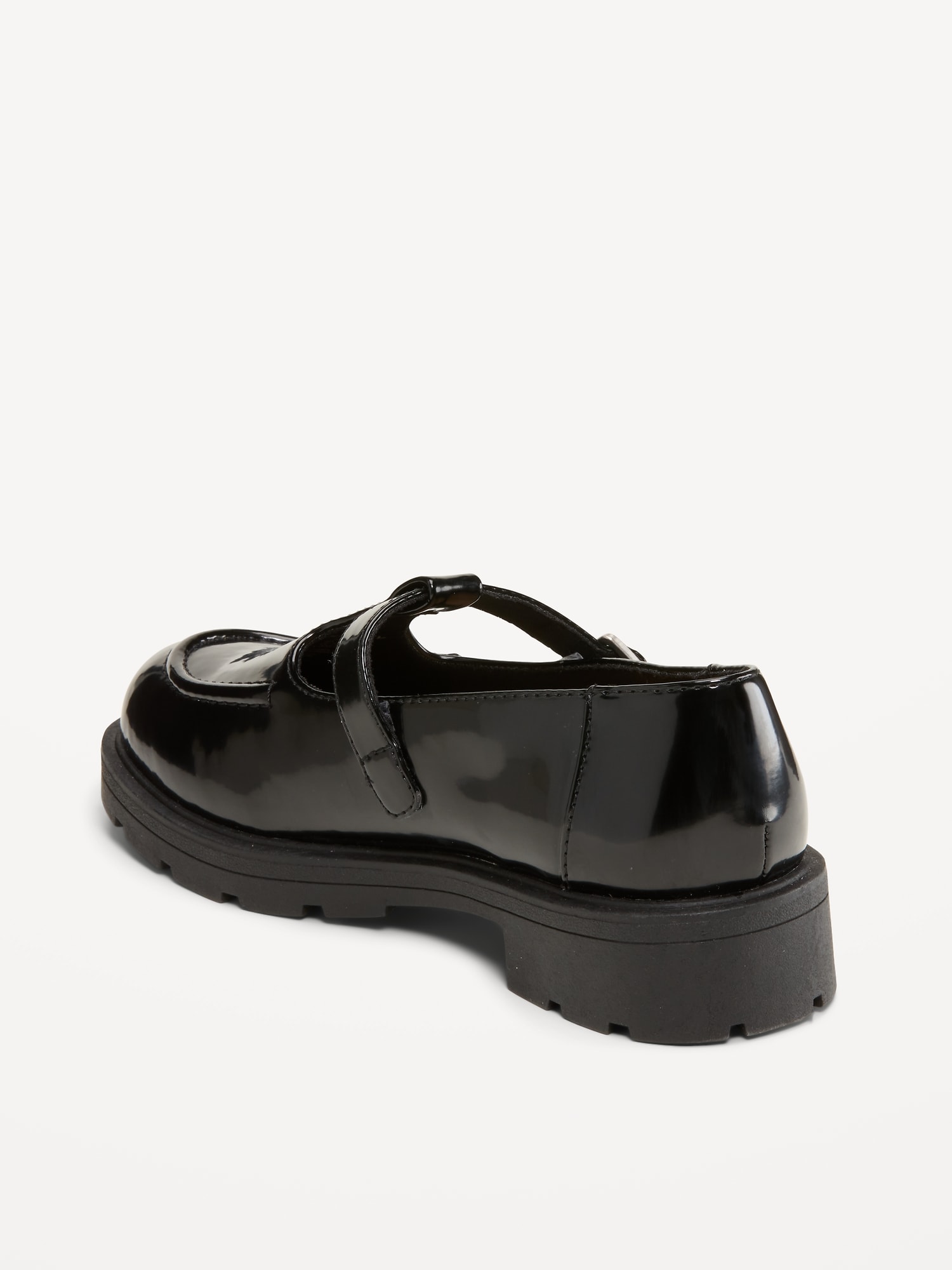 Shiny Faux-Leather Mary Jane Shoes for Girls