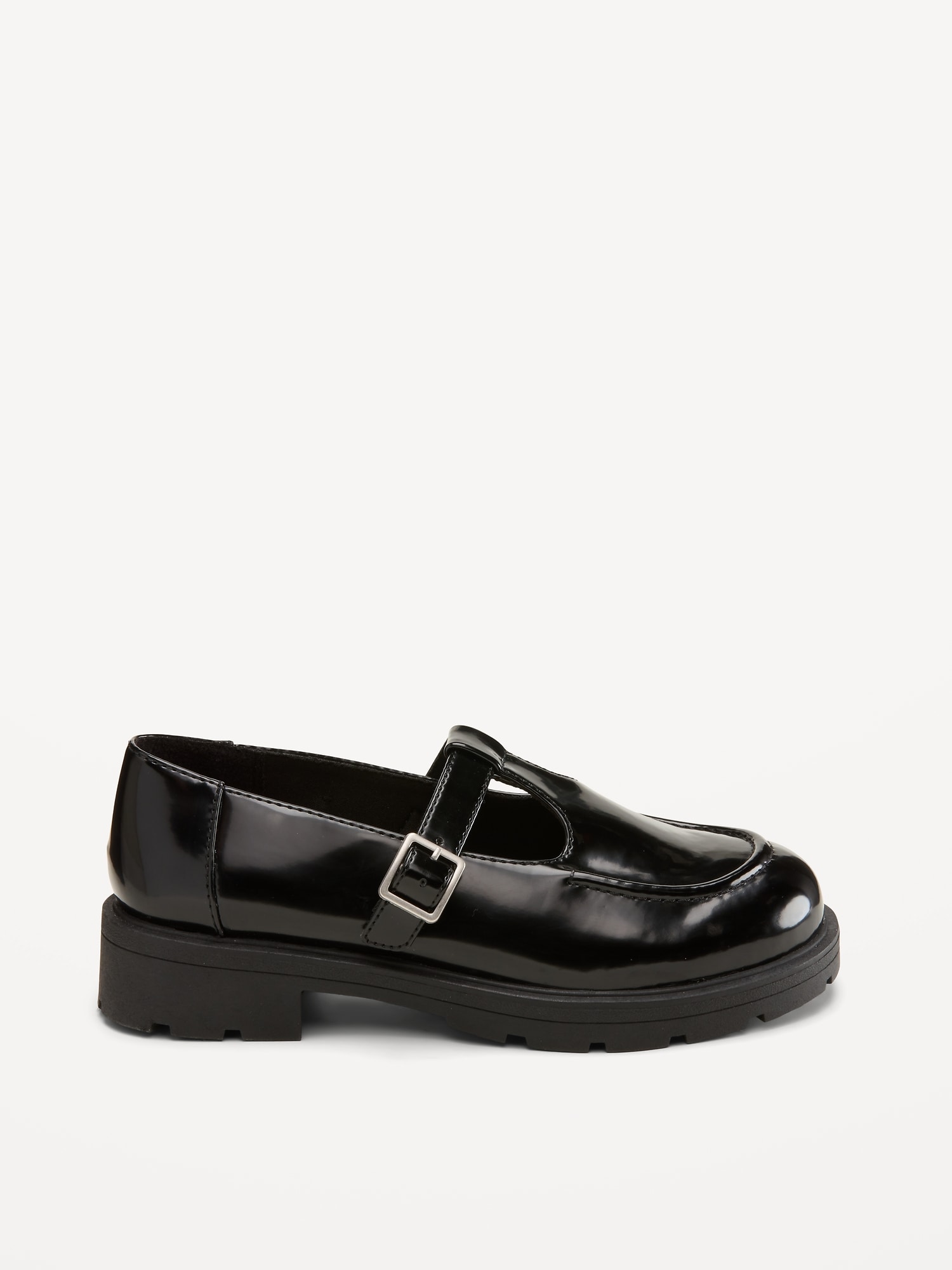 Shiny Faux-Leather Mary Jane Shoes for Girls