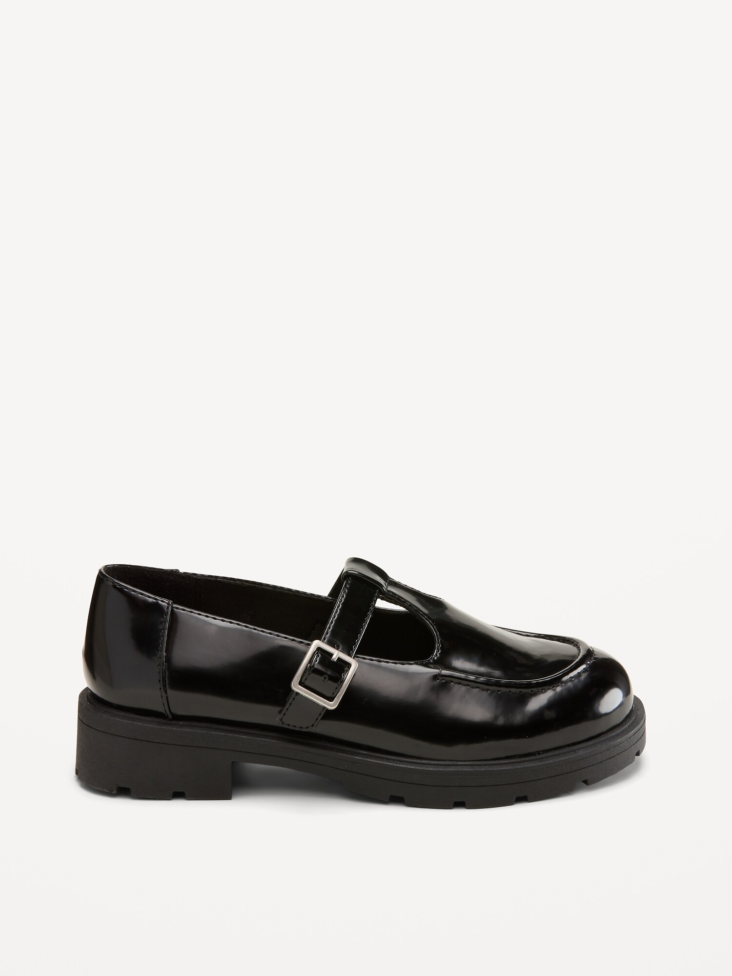 Обувь Old Navy Shiny Faux-Leather Mary Jane Shoes для девочек, цвет: Чёрный — фото 3