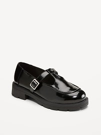 Image number 1 showing, Shiny Faux-Leather Mary Jane Shoes for Girls