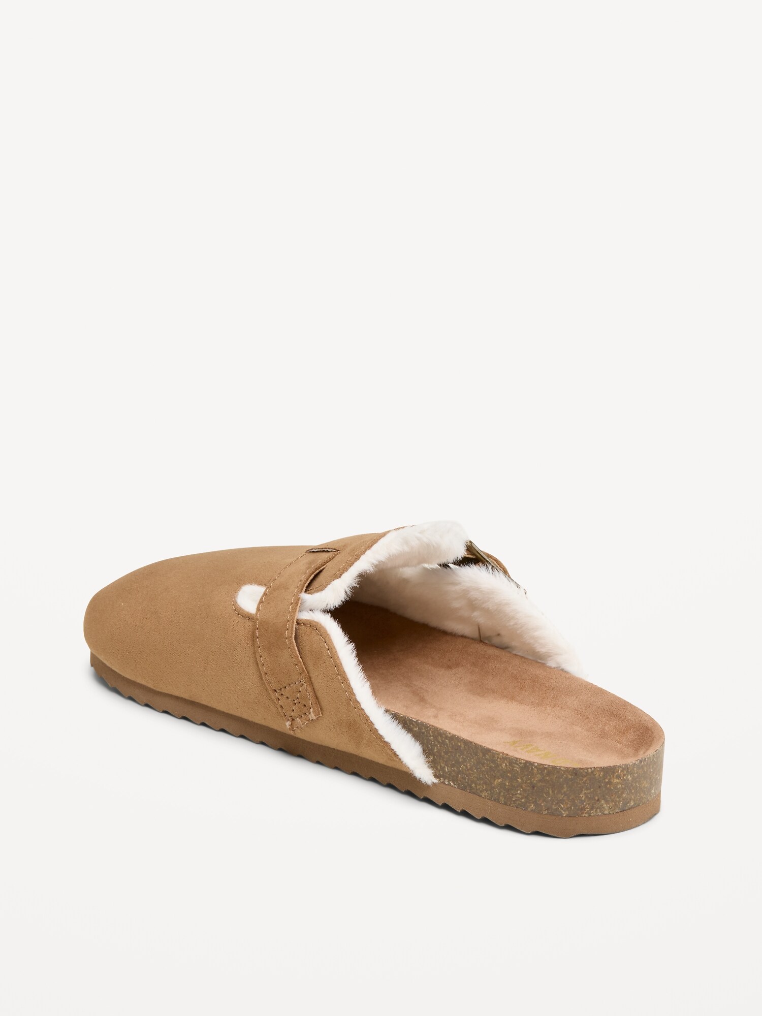 Сабо Old Navy Faux-Suede Clogs для девочек, цвет: Нейтральный — фото 4