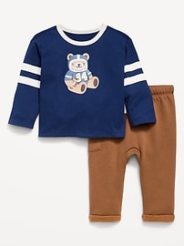 Image number 3 showing, Long-Sleeve Graphic T-Shirt and Sweatpants Set for Baby