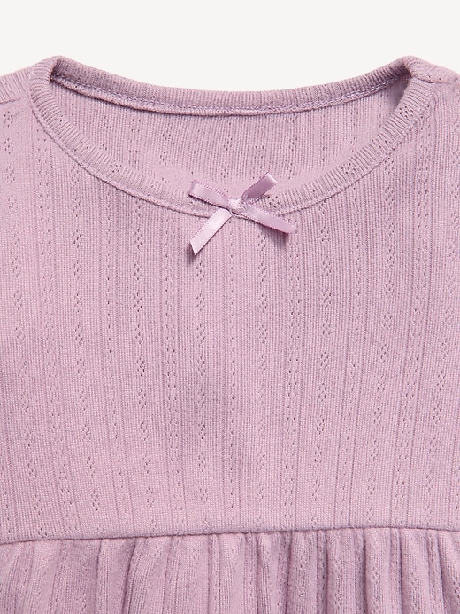 Image number 3 showing, Long-Sleeve Pointelle-Knit Top and Pants Set for Baby
