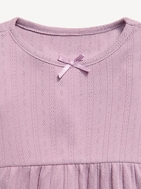 Image number 3 showing, Long-Sleeve Pointelle-Knit Top and Pants Set for Baby