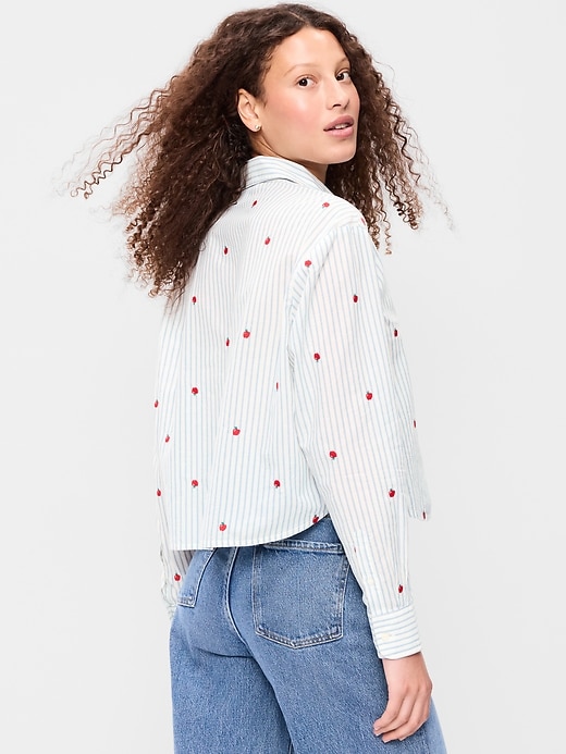 Image number 2 showing, Cropped Button-Down Shirt