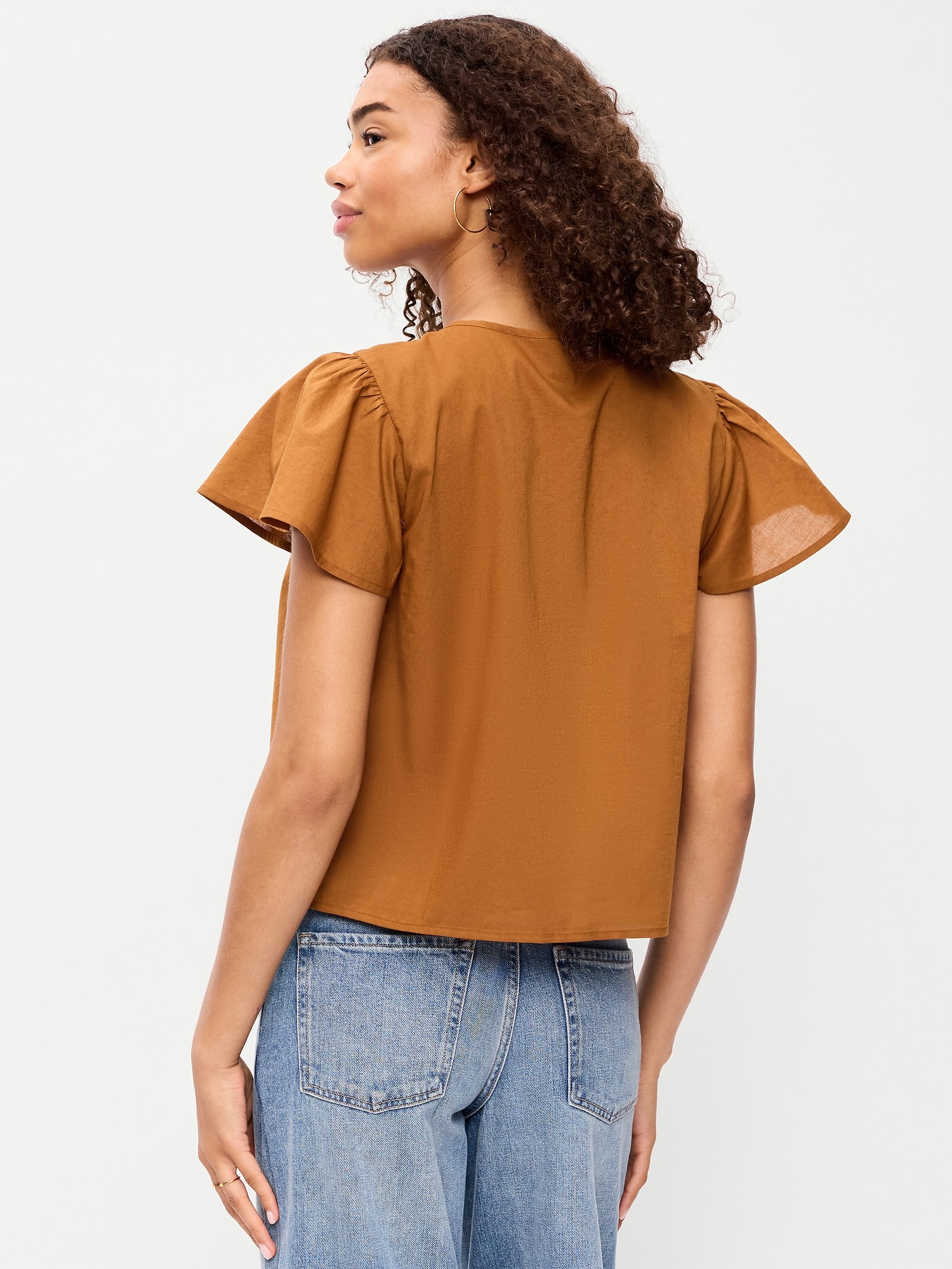 Short-Sleeve Embroidered Trousseau Top