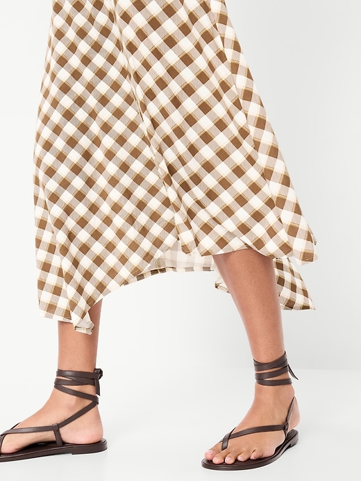 Image number 5 showing, Fit & Flare Tie-Back Asymmetrical Midi Dress