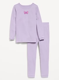 Image number 1 showing, Snug-Fit Graphic Pajama Set for Girls
