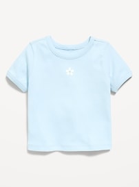 Image number 1 showing, Short-Sleeve Ringer Graphic T-Shirt for Toddler Girls