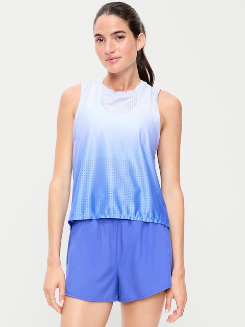 Mesh Muscle Tank Top