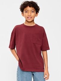 Image number 1 showing, Oversized Short-Sleeve Pocket T-Shirt for Boys
